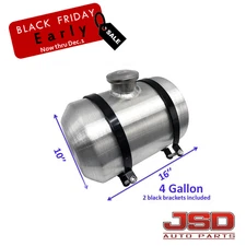 Universal 10''x16'' 5 Gallon Fuel Tank 1/4'' NPT Center Fill Gas Tank For Motor