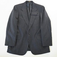 Vtg Oscar De La Renta 42L Check Soft Tweed Mens Blazer Jacket Sport Coat
