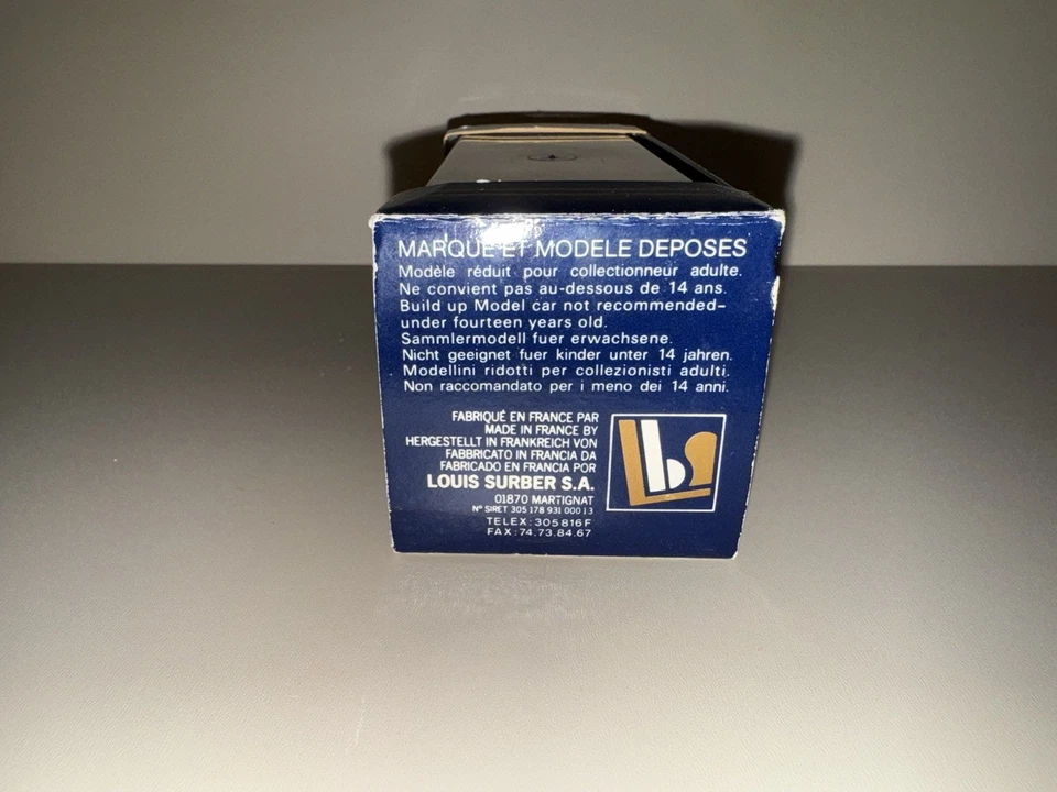 BMW 2000 Eligor 1337 plateado hecho en Francia RARO 1:43 modelo plástico Foto 3 de 4