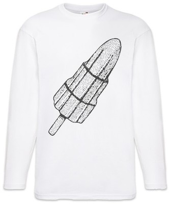 Rocket Ice I Langarm T-Shirt Rocket Raketen Rakete Ice Cream Eis fusée razzo