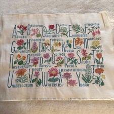 Broderie Point De Croix Vintage 1993 "Man & Wife" - Loisirs Arts - 15x12 Pouces - Occasion