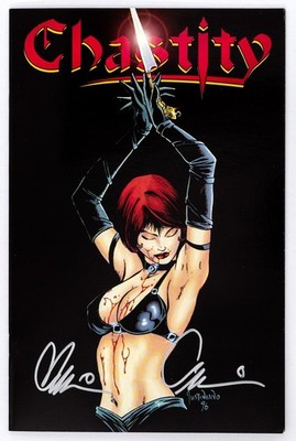 CHAOS! COMICS - CHASTITY - THEATRE OF PAIN - FULL SET + PREMIUM + SIGNED