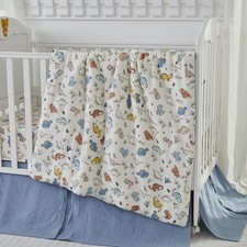 Dinosaurs 3 Piece Crib Bedding Set, 100 Cotton Double Gauze Ultra Soft Cozy ...