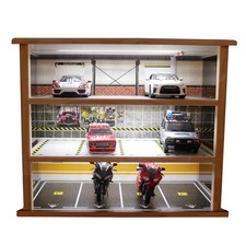 1:24 Scale diecast Car Model Display Case 3 Tierswith LED Light and Acrylic
