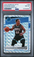 2020 PANINI DONRUSS OPTIC FANATICS BOX SET #180 DESMOND BANE PSA 8