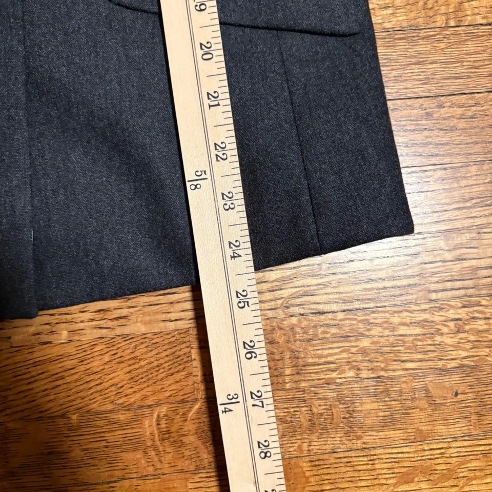 Blazer Brooks Brothers para mujer talla 4 gris mezcla de lana tejido en Italia Foto 4 de 4