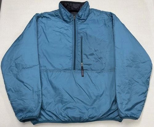 Vintage 1997 Men’s Patagonia Puffball Pullover Jacket Size L Blue USA Flaw - product listing photo