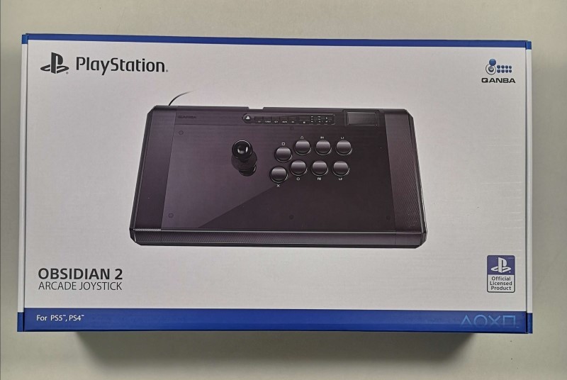 Manette Arcade Qanba Obsidian 2 en aluminium brossé et boutons Sanwa japonais premium