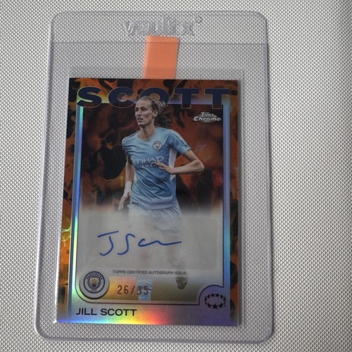 Jill Scott - Manchester City - Topps Chrome UWCL 2024-25 - Auto Inferno /35