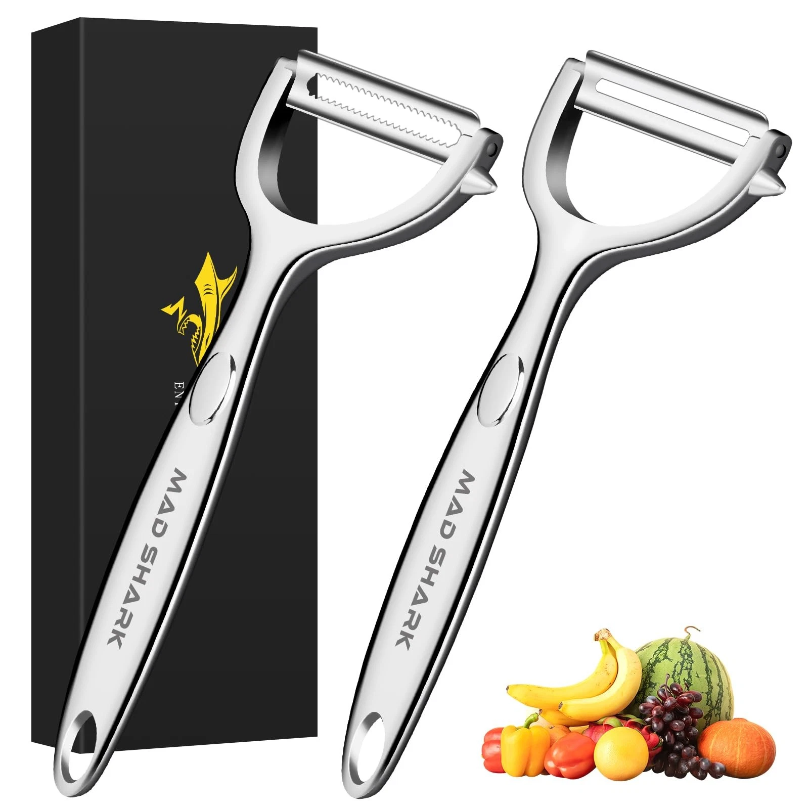 Ultra Sharp Vegetable Peelers for Kitchen Fruit Apple Potato Peelers,Design w...
