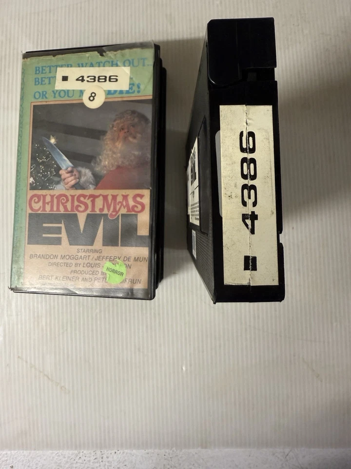 Christmas Evil VHS Rare Horror Saturn Video Holiday Horror - Image 4 of 4
