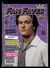 2026-27 Upper Deck Series 1 Hockey Fan Faves #FF-3 Macklin Celebrini