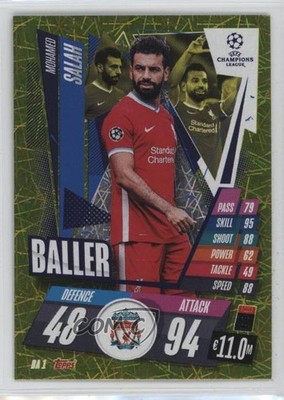 2020-21 Topps Match Attax UEFA Champions League Extra Baller Mohamed Salah 13m8