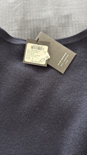 Nuevo con etiquetas Suéter Club Monaco Berdine en Azul Marino Rayas Talla S - Imagen 4 de 4