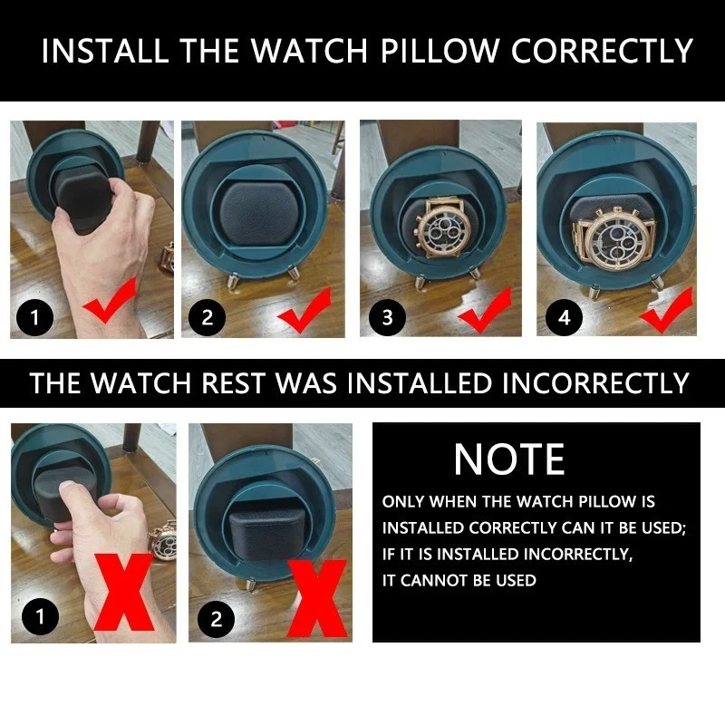 Automatic Rotating Watch Winder Box Display Storage Organizer USB/ Battery Modes - Image 2 of 4