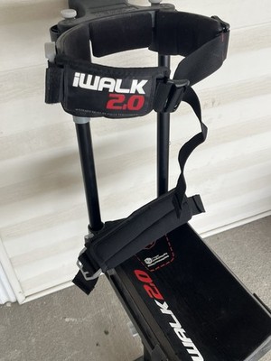 iWALK 2.0 Hands Free Knee Crutch Red Black Left/Right Leg