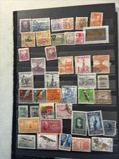 Collection Of Foreign On Pages Cards Mint Used Latin America Costa Rica N385