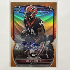 2022 Bowman University Chrome - Arik Gilbert #54 Orange Refractor Auto /25 (RC)