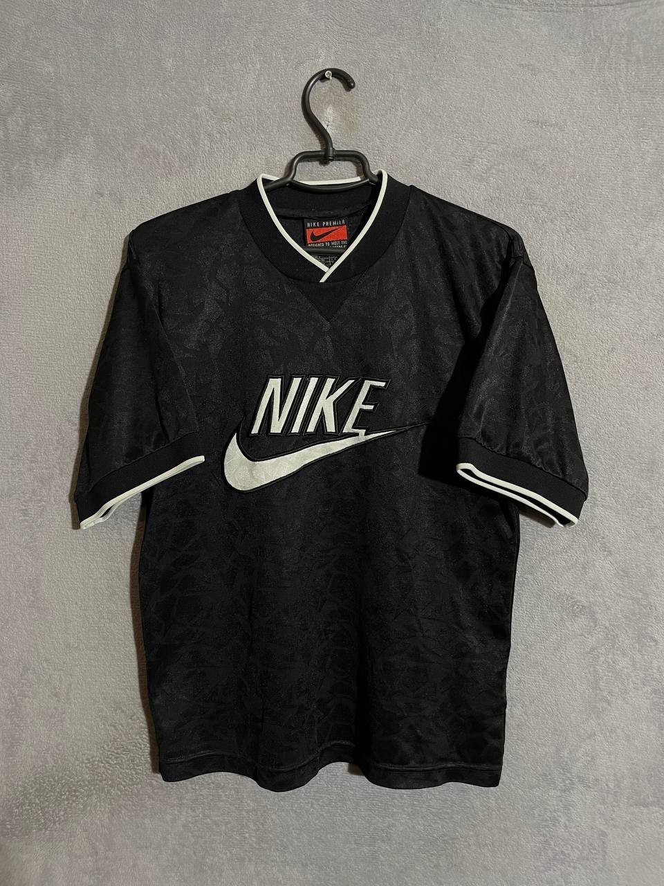 Nike Premier Vintage Jersey Football Soccer Shirt Black 1990s Trikot Men Size S