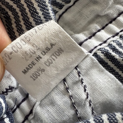 Vintage Oshkosh B'gosh Salopette Bambino Vestbak USA Railroad Hickory Stripes 12 Mo - Foto 4 di 19
