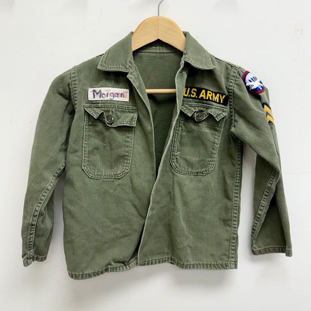 Vietnam War Kids OG-107 Shirt Patched Glider Airborne | eBay