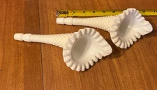 Fenton 8.5” Hobnail Epergne White Milk Glass Replacement Horn