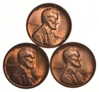 Choice Unc 1946 P+D+S Lincoln Wheat Cent Gem BU Collection Lot Set *5550