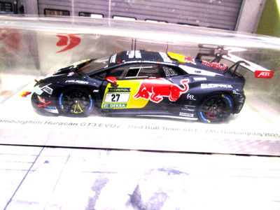 LAMBORGHINI GT3  Huracan Abt  24h Nürburgring 2025 Red Bull Pepper Spark 1:43