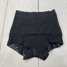 Black Lacey Elastic Waist High Waisted Hip Lifting Underwear Womens Size XL NEW
