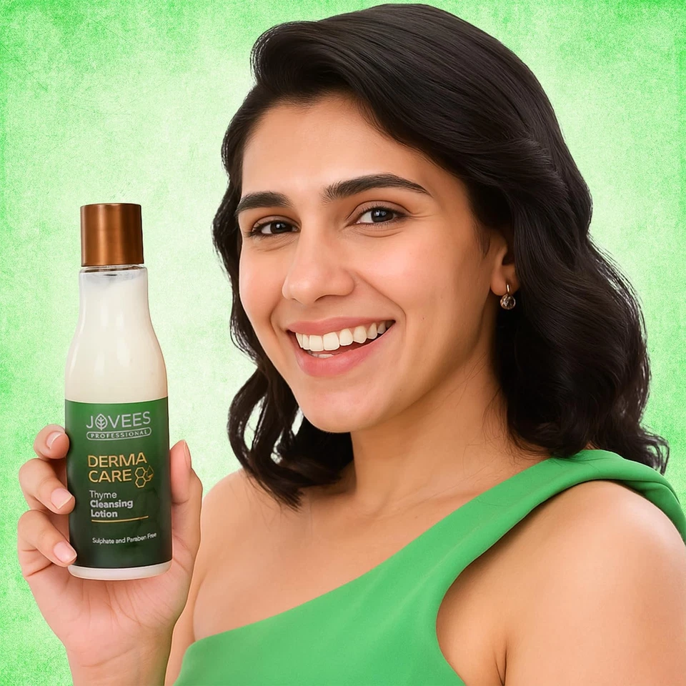 Loción limpiadora de tomillo profesional Jovees 200 ml | Limpiador diario para piel grasa Foto 3 de 4