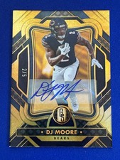 🏈 2023 Panini Gold Standard Football Sapphire Base Auto #2 DJ MOORE #/5 🏈