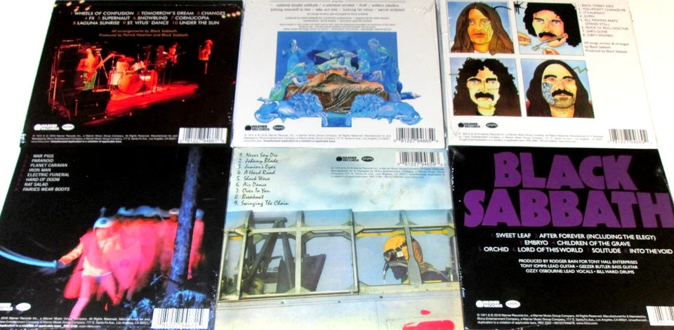 Black Sabbath 6 CD Lot NEW Factory Sealed Digipaks  With Ozzy Osbourne - Image 2 of 3
