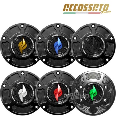 Tankdeckel Racing Accossato Suzuki GSXF GSXR SV TLR V-STROM -