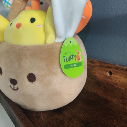 My First Easter Basket Plush Bunny Baby's Soft Rabbit Set Of 4 NWT New Carrot - Picture 9 of 13