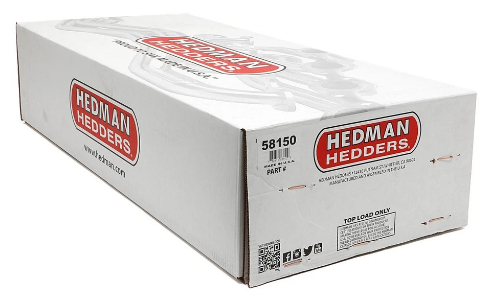 Длинные трубчатые EO-коллекторы Hedman Hedders 58150 без покрытия для старых моделей 68-76 442, Cutlass, - Изображение 3 из 4