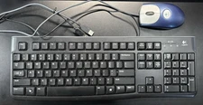 Logitech K120 wired Keyboard and wired Wheel Mouse M-BD58 w/ USB connect, Combo