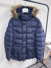 Moncler Cluny Parka Jacket Coat Navy Size 3 MEDIUM RRP £1,815