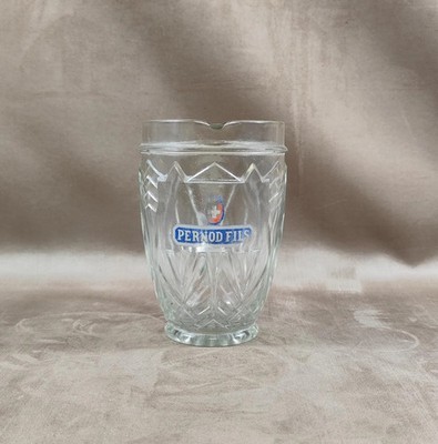 Pernod Glass Fils Water Jug Made in France Vintage 1970