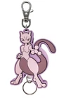 Pocket Monster Mewtwo Rubber Key Ring w/reel Licensed SK Japan Pokemon Nintendo
