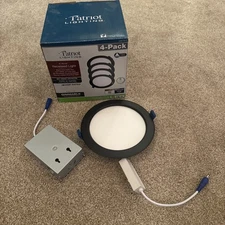 Patriot Lighting 6 Round Recessed Light Kit Black Downlight Trim