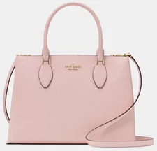 Kate Spade Rae Dusty Pink Saffiano Satchel Bag KK310 NWT Tutu Pink Purse $399