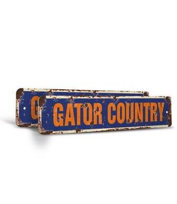GATOR COUNTRY Vintage Style Street Sign gators fan aligator lover football