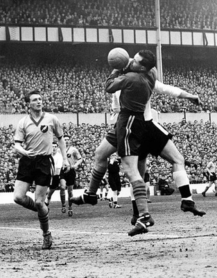 #ad #ad Norwich City goalkeeper Sandy Kennon fumbles a cross under pressure Old Photo AU $9.00