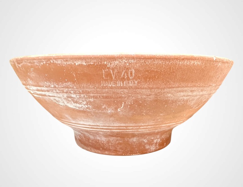 Oversized Made in Italy Terracotta Bowl Planter EV40 Rustic Tuscan Jardiniere