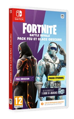 UIE FORTNITE Pack Feu & Glace Obscurs Nintendo Switch - 1000 V-Bucks inclus !