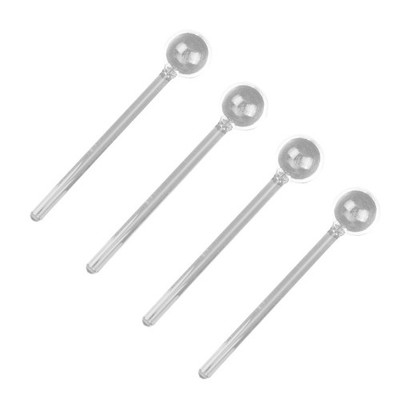 4 PCS Dessertlöffel Rührlöffel Zuckerlöffel Kaffeelöffel Lang Für Tee