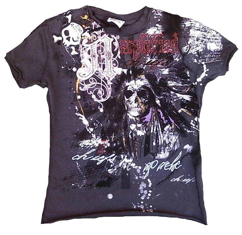 Designer skull t store shirt
