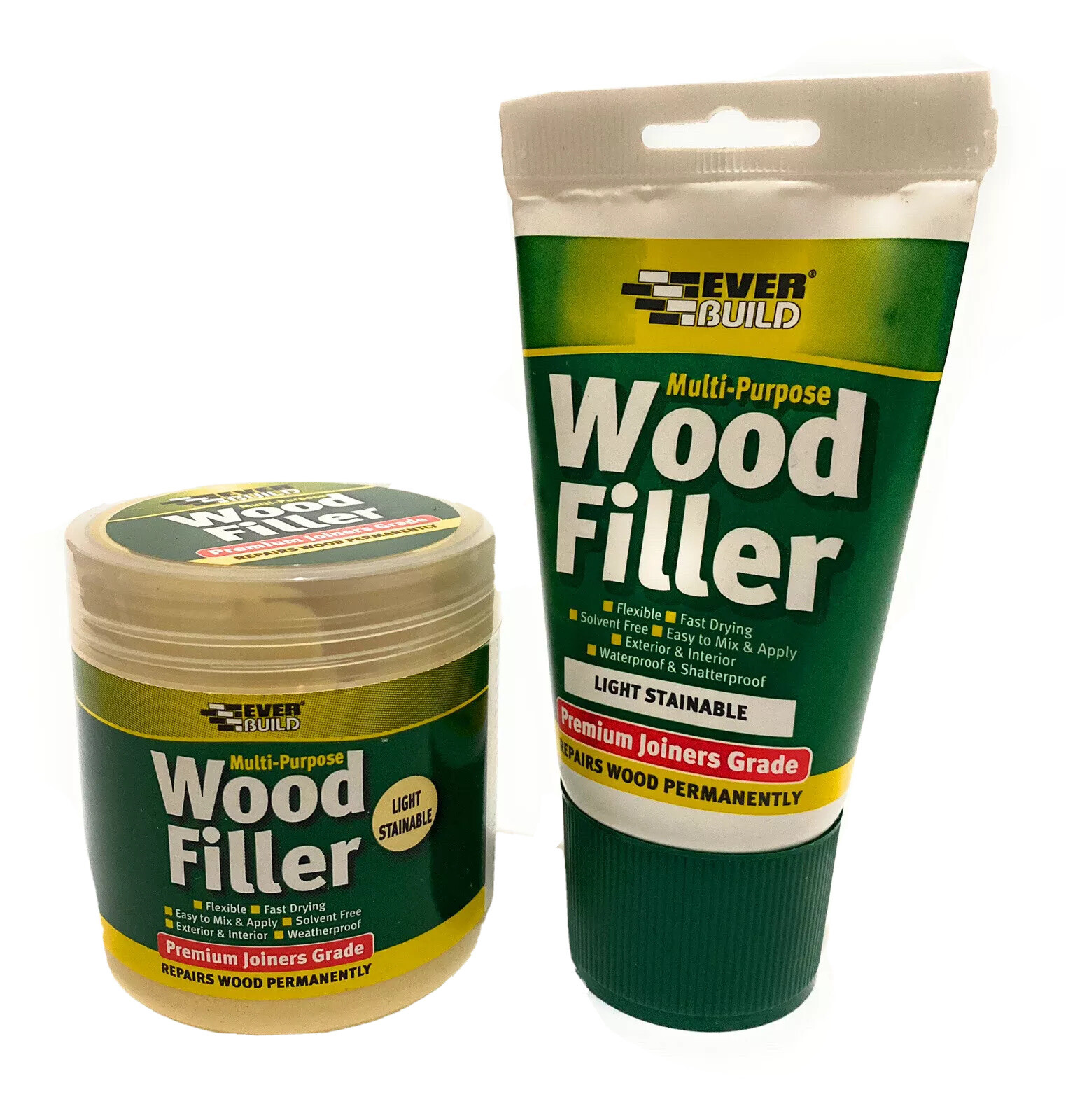 Everbuild Wood Filler Premium Joiners Grade Solvent Free Light