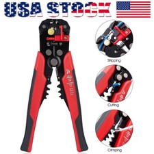 Self-Adjusting Insulation Wire Stripper cutter crimper Terminal Tool Pliers 8"