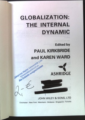 Globalization: The Internal Dynamic Kirkbride, Paul and Karen Ward:
